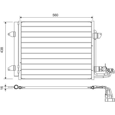 Valeo | Kondensator, Klimaanlage | 817806