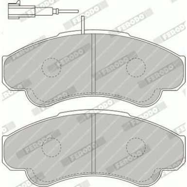 Ferodo Bremsbelagsatz, Scheibenbremse PREMIER ECO FRICTION FVR1479