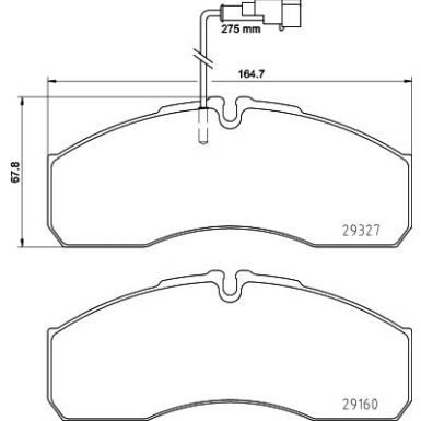 Hella | Bremsbelagsatz, Scheibenbremse | 8DB 355 020-711