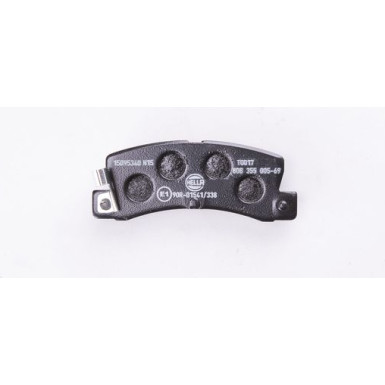 Hella | Bremsbelagsatz, Scheibenbremse | 8DB 355 005-691