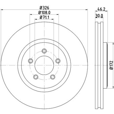 Hella | Bremsscheibe | 8DD 355 128-881