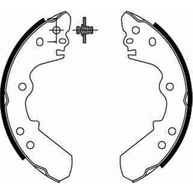 GS8551 Bremsbackensatz GS8551 Bremsbackensatz