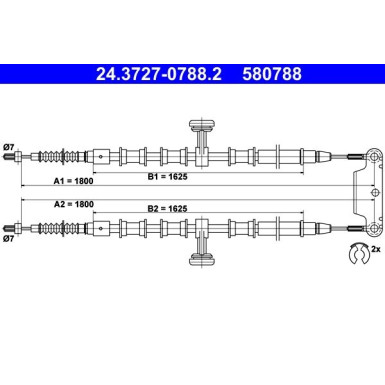 24.3727-0788.2 Seilzug, Feststellbremse