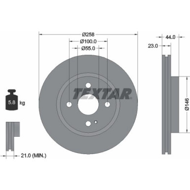 92166803 Bremsscheibe PRO