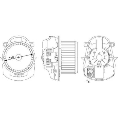 AB 258 000S Innenraumgebläse BEHR AB 258 000S Innenraumgebläse BEHR