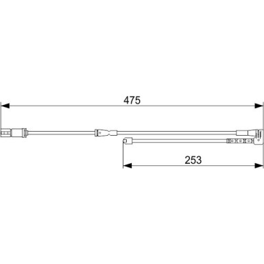 1 987 473 548 Warnkontakt, Bremsbelagverschleiß