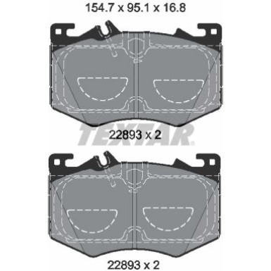 2289301 Bremsbelagsatz, Scheibenbremse