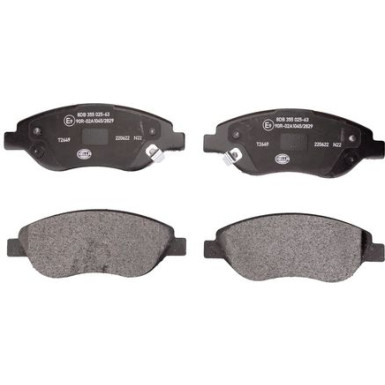 Hella | Bremsbelagsatz, Scheibenbremse | 8DB 355 025-631