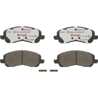 Brembo | Bremsbelagsatz, Scheibenbremse | P 54 030X Brembo | Bremsbelagsatz, Scheibenbremse | P 54 030X