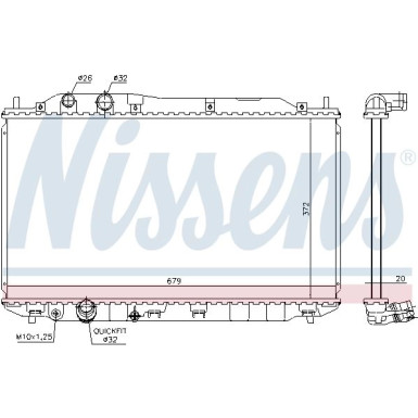 Nissens | Kühler, Motorkühlung | 681384 Nissens | Kühler, Motorkühlung | 681384