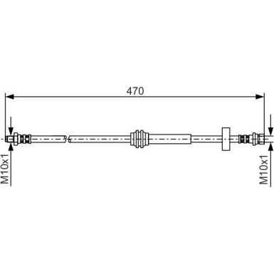 BOSCH | Bremsschlauch | 1 987 476 885