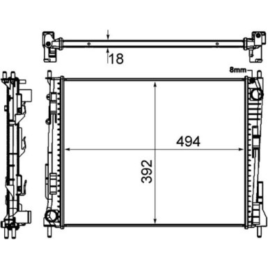 Mahle | Kühler, Motorkühlung | CR 924 000S