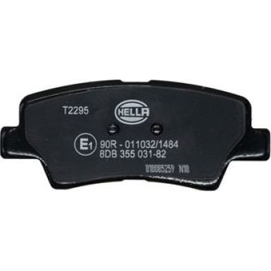 Hella | Bremsbelagsatz, Scheibenbremse | 8DB 355 031-821
