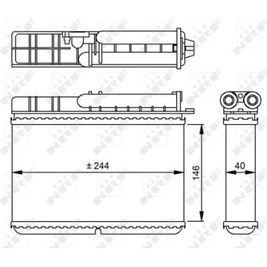 54307 Wärmetauscher, Innenraumheizung