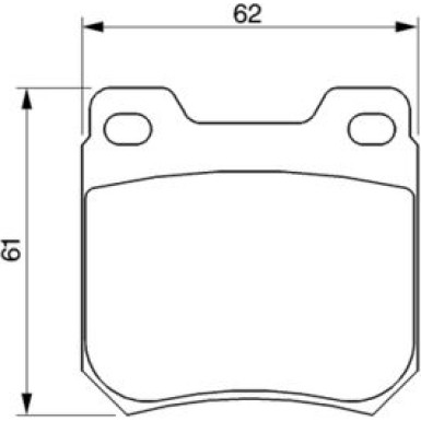BOSCH Bremsbelagsatz, Scheibenbremse 0 986 424 754