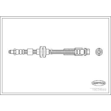 Corteco | Bremsschlauch | 19034669