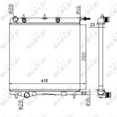 50430A Kühler, Motorkühlung Economy Class