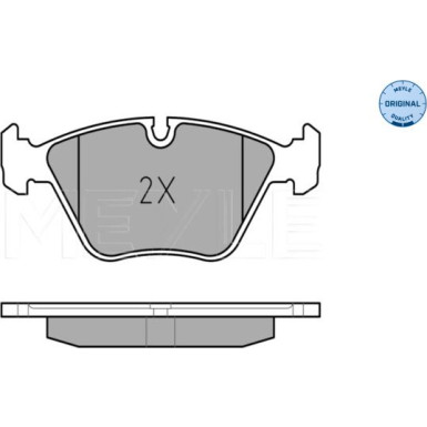 Meyle Bremsbelagsatz, Scheibenbremse MEYLE-ORIGINAL: True to OE 025 209 6820