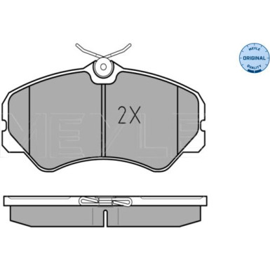 025 212 0519/W Bremsbelagsatz, Scheibenbremse MEYLE-ORIGINAL: True to OE.