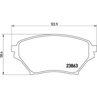 Brembo Bremsbelagsatz, Scheibenbremse PRIME LINE P 49 029