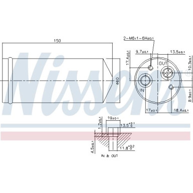 Nissens | Trockner, Klimaanlage | 95141