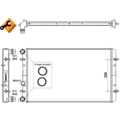 509529 Kühler, Motorkühlung EASY FIT 509529 Kühler, Motorkühlung EASY FIT
