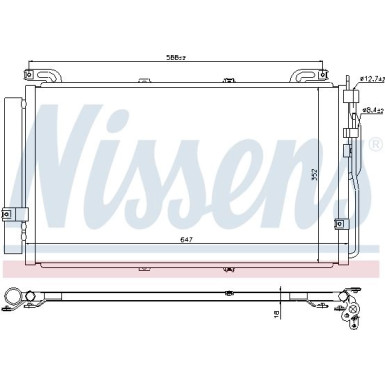 Nissens | Kondensator, Klimaanlage | 94644