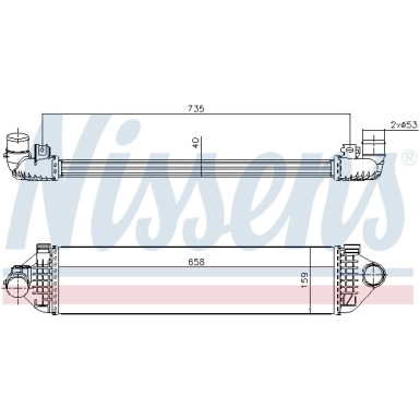 96473 Ladeluftkühler ** FIRST FIT ** 96473 Ladeluftkühler ** FIRST FIT **