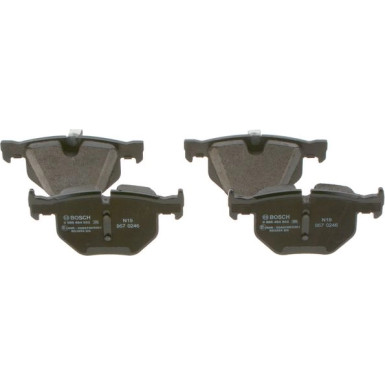 BOSCH | Bremsbelagsatz, Scheibenbremse | 0 986 494 862