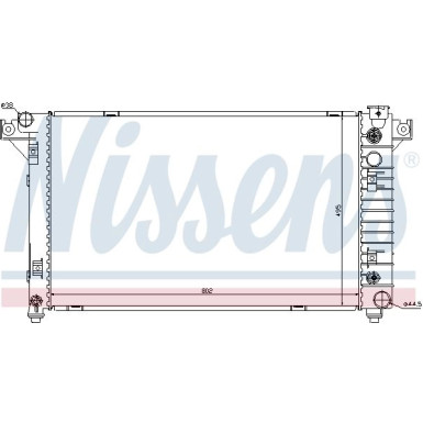 Nissens | Kühler, Motorkühlung | 69208
