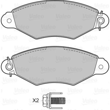 601433 Bremsbelagsatz, Scheibenbremse