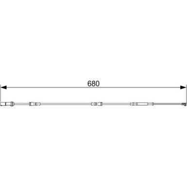 BOSCH Warnkontakt, Bremsbelagverschleiß 1 987 473 542