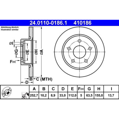24.0110-0186.1 Bremsscheibe