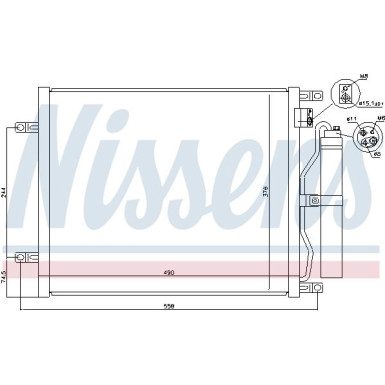 940070 Kondensator, Klimaanlage