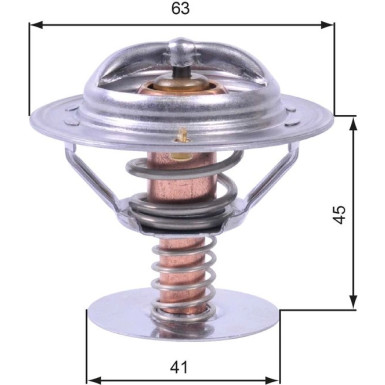 TH43080 Thermostat, Kühlmittel TH43080 Thermostat, Kühlmittel
