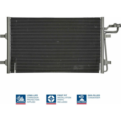 940086 Kondensator, Klimaanlage ** FIRST FIT **