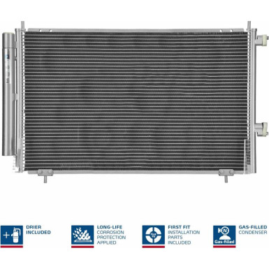 940349 Kondensator, Klimaanlage ** FIRST FIT **