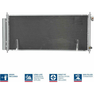 Nissens | Kondensator, Klimaanlage | 940051