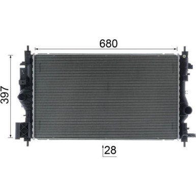 CR 2590 000P Kühler, Motorkühlung BEHR *** PREMIUM LINE ***