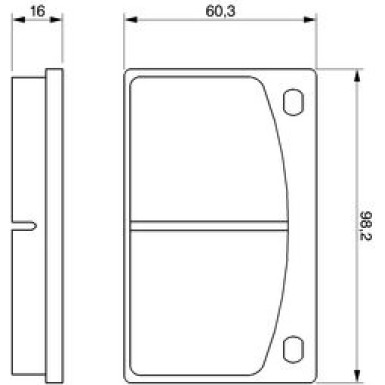 0 986 462 001 Bremsbelagsatz, Scheibenbremse