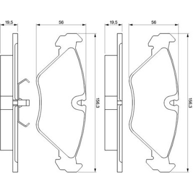 0 986 461 766 Bremsbelagsatz, Scheibenbremse 0 986 461 766 Bremsbelagsatz, Scheibenbremse