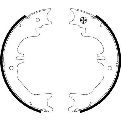 91066200 Bremsbackensatz, Feststellbremse