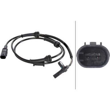 Hella | Sensor, Raddrehzahl | 6PU 012 039-631