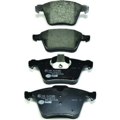 Hella Pagid | Bremsbelagsatz, Scheibenbremse | 8DB 355 013-001
