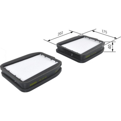 BOSCH 1 987 435 053 Innenraumfilter BOSCH 1 987 435 053 Innenraumfilter