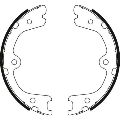 GS8791 Bremsbackensatz, Feststellbremse