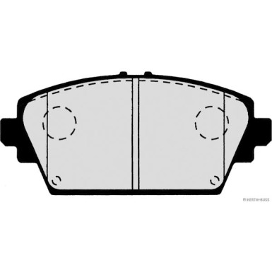 J3601072 Bremsbelagsatz, Scheibenbremse
