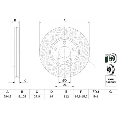 0 986 479 A02 Bremsscheibe
