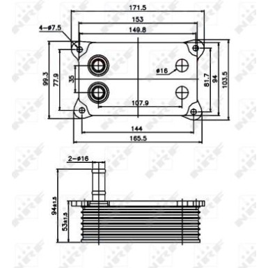 NRF Ölkühler, Motoröl EASY FIT 31071