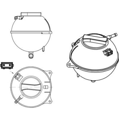 454039 Ausgleichsbehälter, Kühlmittel EASY FIT
